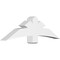 Ekena Millwork Davenport Architectural Grade PVC Gable Bracket, 60"W x 17 1/2"H x 6"D x 6"F, 7/12 Pitch GBP060X18X0606DAV00 - alternate 1